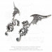 Bestia Regalis Earrings by Alchemy England - Flying Dragon