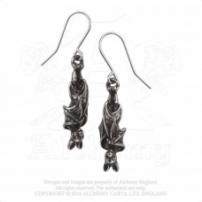Awaiting the Eventide Earrings from Alchemy England - Sleeping Bat  