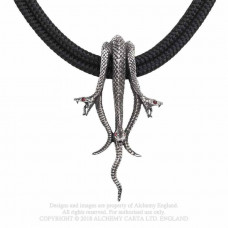 Hydra Necklace by Alchemy England - Three Snakes