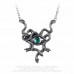 Gorgon's Eye Necklace by Alchemy England - Snakes with Crystal Eye