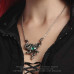 Gorgon's Eye Necklace by Alchemy England - Snakes with Crystal Eye