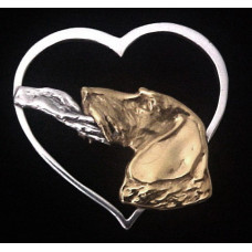 Tax Strävhårig i Mitt Hjärta för Evigt Hängsmycke nr D29FH-P