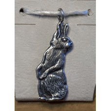 Rabbit on the Lookout Pendant No. n14037