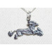 Chinese Crested Hänge nr n12198 Hoppande Liten i sterling silver