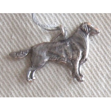 Flatcoated Retriever Stående Stor Hänge nr n14033