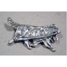 Golden Retriever Brooch No. b11012 Trot Large Carrying a Leash