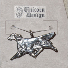 Irländsk Setter Travande Stor Hänge nr n13037