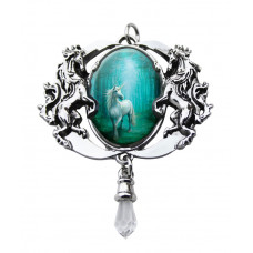 Forest Unicorn Enchanted Cameo Pendant by Anne Stokes
