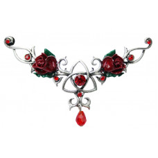 Unity Rose Hengeband för Kärlek och Vänskap av Anne Stokes och Briar Halsband eller Pannsmycke