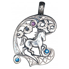 Unicorn Hängsmycke för Skydd och Helande Krafter - Enhörning
