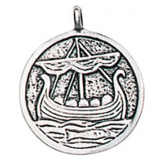 Roving Longboat Hängsmycke för Skydd på Livets Hav - Vikingaskepp