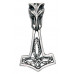 Wolf Hammer Pendant for Strength and Vitality - Viking Amulett