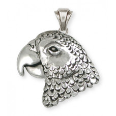 Grå Jako Hängsmycke nr AFG02-P - Fågel Papegoja