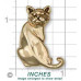 Katt Sittande Hängsmycke nr C14-B