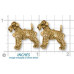 Airedale Terrier Cuff Links No. AR09-CL