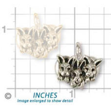 Kaniner i Hjärta Hänge nr n16425 - Tre Kaniner