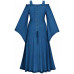 Aisling Maxi Medieval Dress size 3X in Sapphire Blue