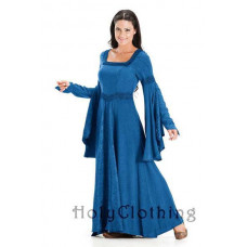 Arwen Maxi Medieval Dress size 3X in Blue Divine