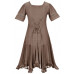 Callie Midi Klänning stl L i Choklad