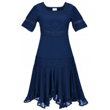 Callie Midi Klänning stl 3X i Marin