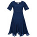 Callie Midi Klänning stl 3X i Marin