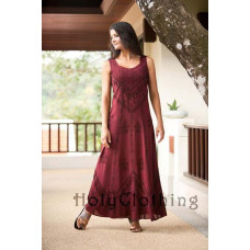 Ena Maxi Klänning stl XL i Burgund