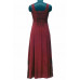 Ena Maxi Tall Klänning stl M i Burgund