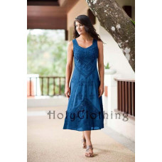 Ena Midi Klänning stl 5X i Hav