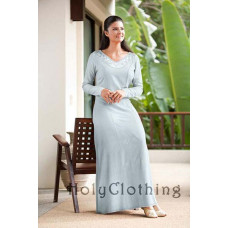 Julia Maxi klänning stl 2X i Silver