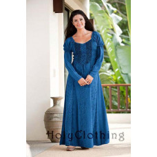 Kalila Maxi klänning stl L i Hav