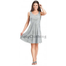 Sierra Mini Klänning stl 2XL i Silver