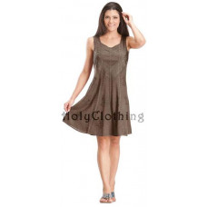 Sierra Mini Klänning stl 2XL i Choklad