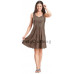 Sierra Mini Klänning stl 2XL i Choklad