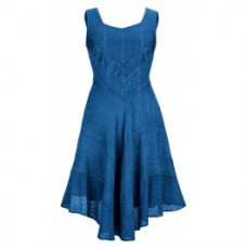 Vanessa Midi Klänning stl 4XL i Safir