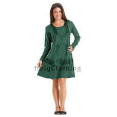 Viola Mini Klänning stl L i Jade