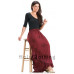 Olivia Maxi Kjol stl 2XL/3XL i Burgund