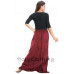 Olivia Maxi Kjol stl 2XL/3XL i Burgund