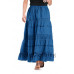 Selena Maxi Skirt size L/XL in Sapphire