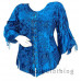 Ariel Medieval Top size 2X in Sapphire Blue