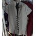 William Doublet Medieval Vest Size L in Black/Light Grey No. c16136