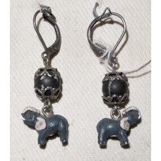 Elefant i Keramik Örhängen nr e05387