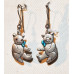 Teddy Bear with Bow Tie Earrings No. e05527 Teddy Bear with Bow Tie Earrings No. e05527