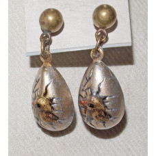 Easter Egg with Chicken Earrings No. e06124
