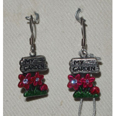 Skylt med texten "My Garden" Örhängen nr e09313