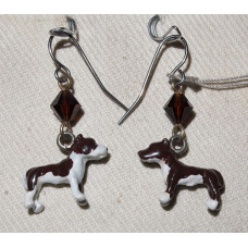 Staffordshire Bull Terrier Earrings No. e11134