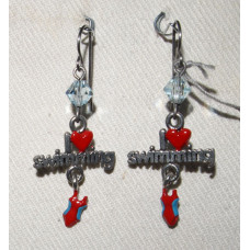 Sport Simning Örhängen nr e13250 - I Love Swimming