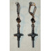 Cross wound with Rope Earrings No. e15091