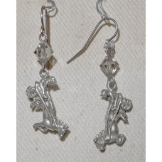 Häst Travare Örhängen nr e15124b