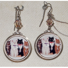 Fyra Katter Kamé Örhängen nr e15144