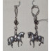 Horse Dressage Equipage Earrings No. e15154
